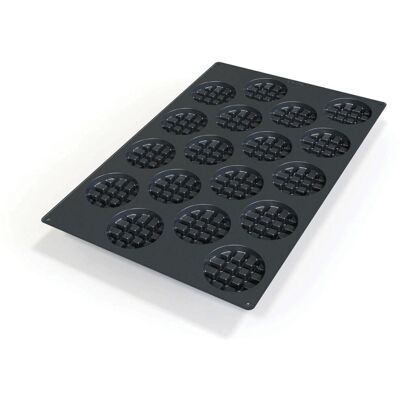 Schneider Silikonbackform Waffel; 107 ml, 60x40x9x2.4 cm (LxBxØxH); schwarz Schneider Silikonbackform Waffel; 107 ml, 60x40x9x2.4 cm (LxBxØxH); schwarz