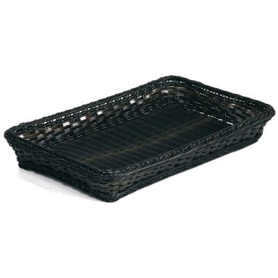 APS Korb GN LINE; Größe GN 2/3, 36x33.5x7 cm (LxBxH); schwarz; rechteckig APS Korb GN LINE; Größe GN 2/3, 36x33.5x7 cm (LxBxH); schwarz; rechteckig