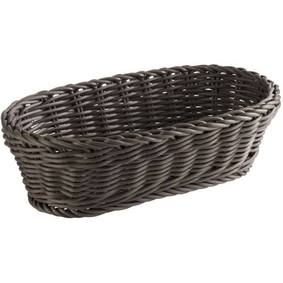 APS Korb PROFI LINE, Polypropylen, oval; 16x28x8 cm (LxBxH); dunkelbraun; oval APS Korb PROFI LINE, Polypropylen, oval; 16x28x8 cm (LxBxH); dunkelbraun; oval