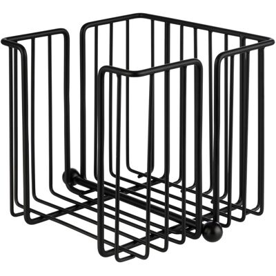 APS Serviettenhalter URBAN, Metall verchromt; 19x19x18 cm (LxBxH); schwarz; quadratisch APS Serviettenhalter URBAN, Metall verchromt; 19x19x18 cm (LxBxH); schwarz; quadratisch