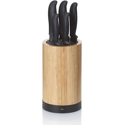 kela Messerblock Acida Bambus schwarz 23,0cm 13,0cmØ; 13x23 cm (ØxH); schwarz; rund kela Messerblock Acida Bambus schwarz 23,0cm 13,0cmØ; 13x23 cm (ØxH); schwarz; rund