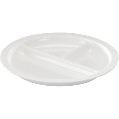 WACA Menüteller, 3-geteilt, rund; 25.5 cm (Ø); weiß; rund; 5 Stück / Pack WACA Menüteller, 3-geteilt, rund; 25.5 cm (Ø); weiß; rund; 5 Stück / Pack