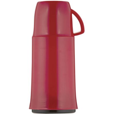 Helios Isolierflasche Elegance - 0,25 l, Kunststoff, Rot, Becher mit Henkel Helios Isolierflasche Elegance - 0,25 l, Kunststoff, Rot, Becher mit Henkel