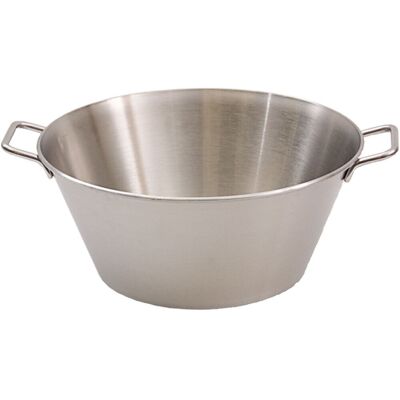 Stalgast Küchenschüssel mit Griffen, seidenmatt; 21000 ml, 45x20 cm (ØxH); silber Stalgast Küchenschüssel mit Griffen, seidenmatt; 21000 ml, 45x20 cm (ØxH); silber