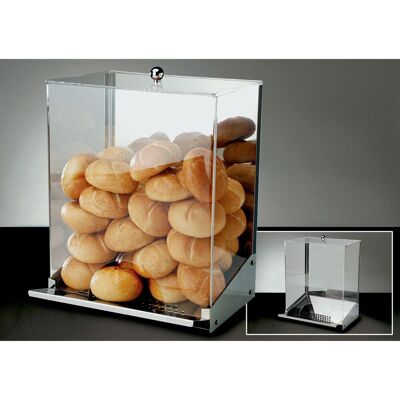 APS Brötchen-Spender Inox; 32x22x55 cm (LxBxH); silber/transparent; rechteckig APS Brötchen-Spender Inox; 32x22x55 cm (LxBxH); silber/transparent; rechteckig
