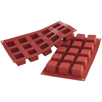 Schneider Silikonbackform Kubus; 42 ml, 30x17.5x3.5 cm (LxBxH); rot Schneider Silikonbackform Kubus; 42 ml, 30x17.5x3.5 cm (LxBxH); rot