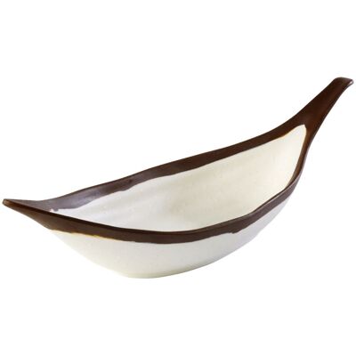 APS Blattschale CROCKER, 170 ml; 170 ml, 30.5x10x7.5 cm (LxBxH); beige/braun; oval APS Blattschale CROCKER, 170 ml; 170 ml, 30.5x10x7.5 cm (LxBxH); beige/braun; oval