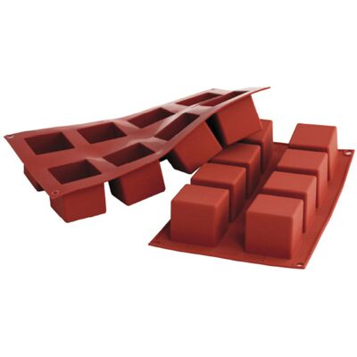 Schneider Silikonbackform Kubus; 125 ml, 30x17.5x5 cm (LxBxH); rot Schneider Silikonbackform Kubus; 125 ml, 30x17.5x5 cm (LxBxH); rot
