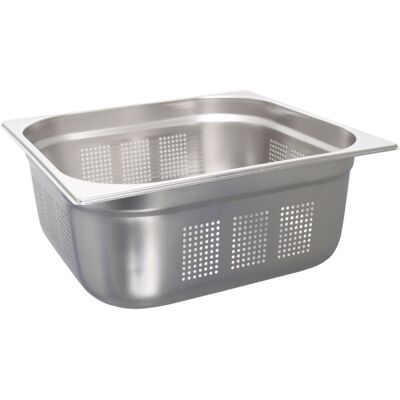 Schneider Behälter GN 2/3 Edelstahl gelocht; GN 2/3, 12000 ml, 15 cm (T); edelstahl Schneider Behälter GN 2/3 Edelstahl gelocht; GN 2/3, 12000 ml, 15 cm (T); edelstahl