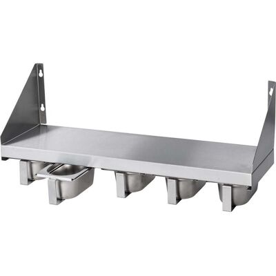 Stalgast Gewürzbord mit Gewürzboxen; 62.9x25x20 cm (BxHxT); silber Stalgast Gewürzbord mit Gewürzboxen; 62.9x25x20 cm (BxHxT); silber