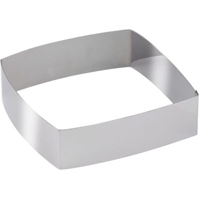 Schneider Dessert-/ Tortenring Viereck gewölbt; 14x5 cm (LxH); edelstahl Schneider Dessert-/ Tortenring Viereck gewölbt; 14x5 cm (LxH); edelstahl