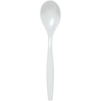 WACA Suppenlöffel SAN Kunststoff; 19 cm (L); weiß; 25 Stück / Pack WACA Suppenlöffel SAN Kunststoff; 19 cm (L); weiß; 25 Stück / Pack