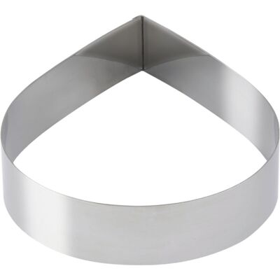 Schneider Dessert-/ Tortenring Tropfen; 20x5 cm (LxH); edelstahl Schneider Dessert-/ Tortenring Tropfen; 20x5 cm (LxH); edelstahl