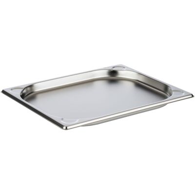 APS GN 1/2 Behälter 32,5 x 26,5 cm, Tiefe: 20 mm; Größe GN 1/2, 1000 ml, 32.5x26.5x2 cm (LxBxT); silber APS GN 1/2 Behälter 32,5 x 26,5 cm, Tiefe: 20 mm; Größe GN 1/2, 1000 ml, 32.5x26.5x2 cm (LxBxT); silber