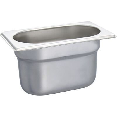 Schneider Behälter GN 1/9 Edelstahl; GN 1/9, 900 ml, 10 cm (T); edelstahl Schneider Behälter GN 1/9 Edelstahl; GN 1/9, 900 ml, 10 cm (T); edelstahl