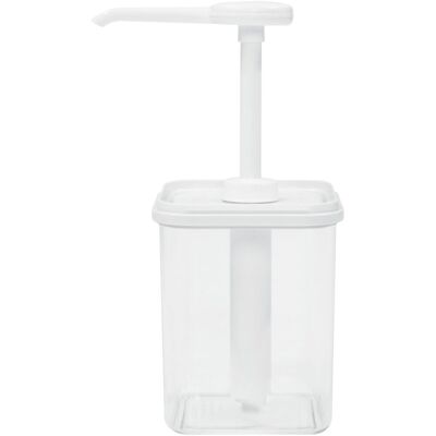 Schneider Dosierspender eckig; 1000 ml, 11x11x13 cm (LxBxH); weiß Schneider Dosierspender eckig; 1000 ml, 11x11x13 cm (LxBxH); weiß