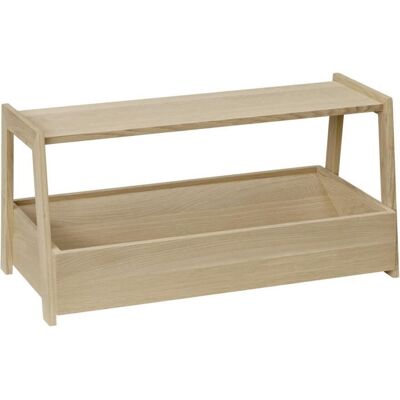 APS Etagère, 2-stufig -VALO- 54 x 26,5 cm, H: 26,5 cm Eichenholz (geölt) untere Ebene: 52 x 26,5 cm obere Ebene: 52 x 16 cm; 54x26.5x26.5 cm (BxHxT); braun; rechteckig APS Etagère, 2-stufig -VALO- 54 x 26,5 cm, H: 26,5 cm Eichenholz (geölt) untere Ebene: 52 x 26,5 cm obere Ebene: 52 x 16 cm; 54x26.5x26.5 cm (BxHxT); braun; rechteckig