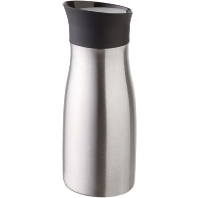 helios To-Go-Becher Click´N´Drink; 400 ml, 7.5x19.5 cm (ØxH); grau/edelstahl helios To-Go-Becher Click´N´Drink; 400 ml, 7.5x19.5 cm (ØxH); grau/edelstahl