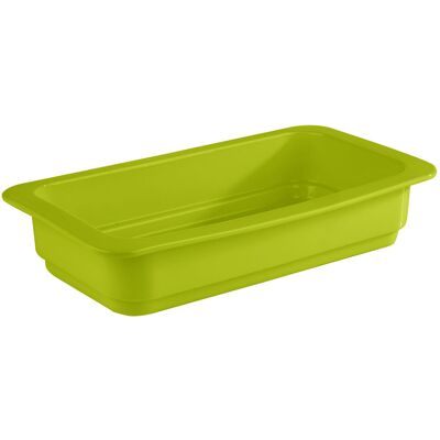 APS GN 1/3 Behälter 32,5 x 17,6 cm, H: 6 cm Porzellan, hitzebeständig bis 220°C 2 Liter; Größe GN 1/3, 2000 ml, 32.5x17.6x6 cm (LxBxT); grün APS GN 1/3 Behälter 32,5 x 17,6 cm, H: 6 cm Porzellan, hitzebeständig bis 220°C 2 Liter; Größe GN 1/3, 2000 ml, 32.5x17.6x6 cm (LxBxT); grün