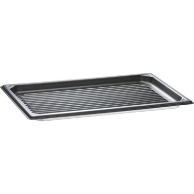 Stalgast Antihaftbeschichtetes Grillblech GN 1/1; 53x3x32.5 cm (BxHxT); schwarz Stalgast Antihaftbeschichtetes Grillblech GN 1/1; 53x3x32.5 cm (BxHxT); schwarz