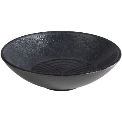 APS Schale Dark Wave; 500 ml, 17.5x17.5x17.5x5 cm (LxBxØxH); schwarz; rund APS Schale Dark Wave; 500 ml, 17.5x17.5x17.5x5 cm (LxBxØxH); schwarz; rund