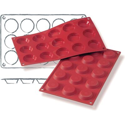 Schneider Silikonbackform Tortelett Mini; 20 ml, 30x17.5x4.5x1 cm (LxBxØxH); rot Schneider Silikonbackform Tortelett Mini; 20 ml, 30x17.5x4.5x1 cm (LxBxØxH); rot