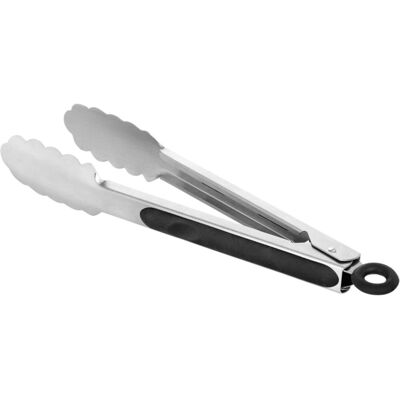 Stalgast Universalzange, rutschfester Griff; 23 cm (L); silber/schwarz Stalgast Universalzange, rutschfester Griff; 23 cm (L); silber/schwarz
