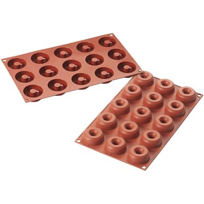Schneider Silikonbackform Donuts Mini; 22 ml, 30x17.5x4.5x1.8 cm (LxBxØxH); rot Schneider Silikonbackform Donuts Mini; 22 ml, 30x17.5x4.5x1.8 cm (LxBxØxH); rot