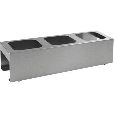 Schneider Ständer für Dosierspender eckig; 40x13x10 cm (LxBxH); edelstahl Schneider Ständer für Dosierspender eckig; 40x13x10 cm (LxBxH); edelstahl