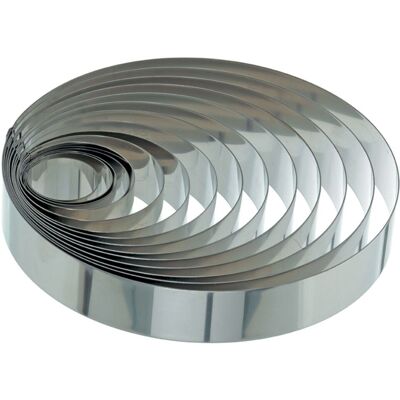 Schneider Tortenring ohne Borde; 4.5x30 cm (HxØ); edelstahl Schneider Tortenring ohne Borde; 4.5x30 cm (HxØ); edelstahl