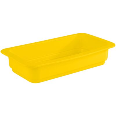 APS GN 1/3 Behälter 32,5 x 17,6 cm, H: 6 cm Porzellan, hitzebeständig bis 220°C 2 Liter; Größe GN 1/3, 2000 ml, 32.5x17.6x6 cm (LxBxT); gelb APS GN 1/3 Behälter 32,5 x 17,6 cm, H: 6 cm Porzellan, hitzebeständig bis 220°C 2 Liter; Größe GN 1/3, 2000 ml, 32.5x17.6x6 cm (LxBxT); gelb