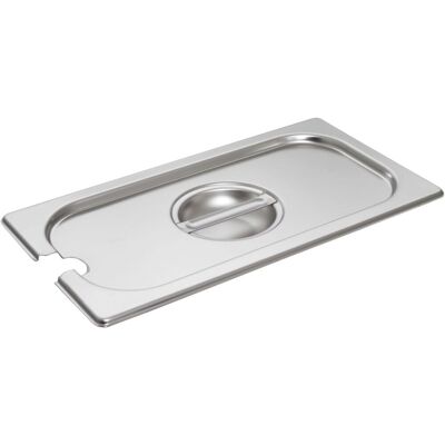 Schneider Deckel GN 1/3 mit Löffelaussparung; Größe GN 1/3, 3 cm (T); edelstahl Schneider Deckel GN 1/3 mit Löffelaussparung; Größe GN 1/3, 3 cm (T); edelstahl