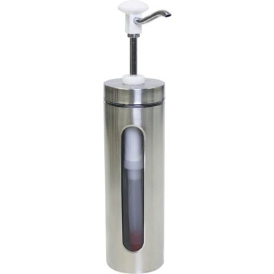 Schneider Druckknopf Dosierspender; 2000 ml, 10x45.5 cm (ØxH); weiß/edelstahl Schneider Druckknopf Dosierspender; 2000 ml, 10x45.5 cm (ØxH); weiß/edelstahl