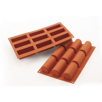 Schneider Silikonbackform Mulde; 83 ml, 30x17.5x3.5 cm (LxBxH); rot Schneider Silikonbackform Mulde; 83 ml, 30x17.5x3.5 cm (LxBxH); rot