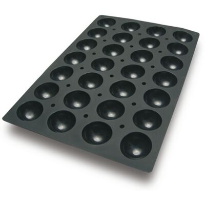 Schneider Silikonbackform Halbkugel; 90 ml, 60x40x7x3.5 cm (LxBxØxH); schwarz Schneider Silikonbackform Halbkugel; 90 ml, 60x40x7x3.5 cm (LxBxØxH); schwarz