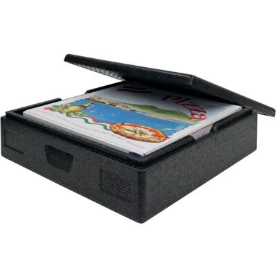 Schneider EPP Transportbox TOP-BOX Pizza XL; 33000 ml, 59.5x59.5x18.2 cm (LxBxH); schwarz Schneider EPP Transportbox TOP-BOX Pizza XL; 33000 ml, 59.5x59.5x18.2 cm (LxBxH); schwarz