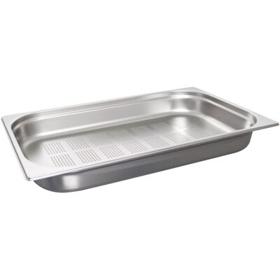 Schneider Behälter GN 1/1 Edelstahl gelocht; GN 1/1, 8700 ml, 6.5 cm (T); edelstahl Schneider Behälter GN 1/1 Edelstahl gelocht; GN 1/1, 8700 ml, 6.5 cm (T); edelstahl