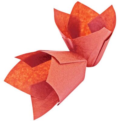Schneider Muffinform Tulpe braun; 5x5x5x5.5 cm (LxBxØxH); rot; 1000 Stück / Pack Schneider Muffinform Tulpe braun; 5x5x5x5.5 cm (LxBxØxH); rot; 1000 Stück / Pack