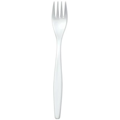 WACA Gabel SAN Kunststoff; 19 cm (L); weiß; 25 Stück / Pack WACA Gabel SAN Kunststoff; 19 cm (L); weiß; 25 Stück / Pack