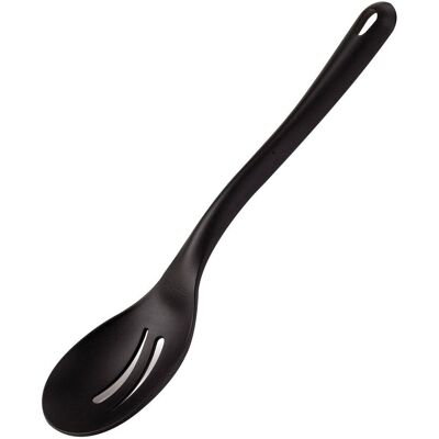 APS Servierlöffel, perforiert 11 x 7 cm, Griff: 23 cm; 35x7x4 cm (LxBxH); schwarz; rechteckig APS Servierlöffel, perforiert 11 x 7 cm, Griff: 23 cm; 35x7x4 cm (LxBxH); schwarz; rechteckig