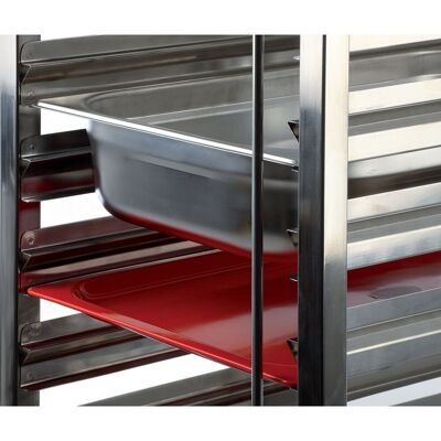 APS Regalwagen, 15 GN 1/1; 38.5x55x173.5 cm (BxTxH); silber APS Regalwagen, 15 GN 1/1; 38.5x55x173.5 cm (BxTxH); silber