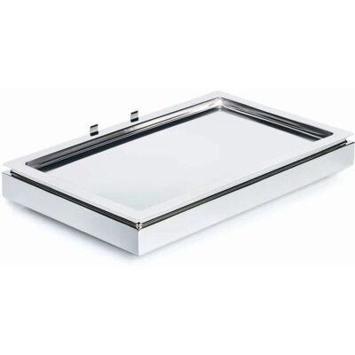 APS Buffet Cool Plates Set 1; Größe GN 1/1, 53x32.5x8.5x32.5 cm (LxBxHxT); silber; rechteckig APS Buffet Cool Plates Set 1; Größe GN 1/1, 53x32.5x8.5x32.5 cm (LxBxHxT); silber; rechteckig
