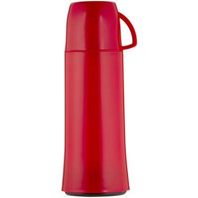 Helios Isolierflasche 0,75L - Kunststoff, Rot, Becher mit Henkel Helios Isolierflasche 0,75L - Kunststoff, Rot, Becher mit Henkel