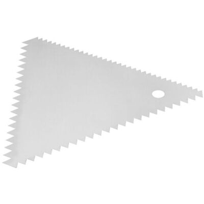 Schneider Schaber; 11x11 cm (LxB); edelstahl; dreieckig Schneider Schaber; 11x11 cm (LxB); edelstahl; dreieckig