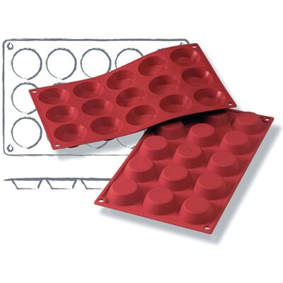 Schneider Silikonbackform Tortelett; 25 ml, 30x17.5x5x1.5 cm (LxBxØxH); rot Schneider Silikonbackform Tortelett; 25 ml, 30x17.5x5x1.5 cm (LxBxØxH); rot