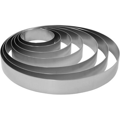 Schneider Tortenring-Set 7-teilig Aluminium; 6 cm (H); silber Schneider Tortenring-Set 7-teilig Aluminium; 6 cm (H); silber