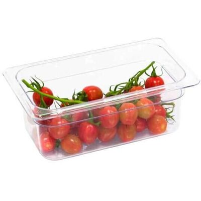 Stalgast Gastronormbehälter, Polycarbonat, GN 1/4; GN 1/4, 3600 ml, 26.5x16.2x15 cm (LxBxT); transparent Stalgast Gastronormbehälter, Polycarbonat, GN 1/4; GN 1/4, 3600 ml, 26.5x16.2x15 cm (LxBxT); transparent