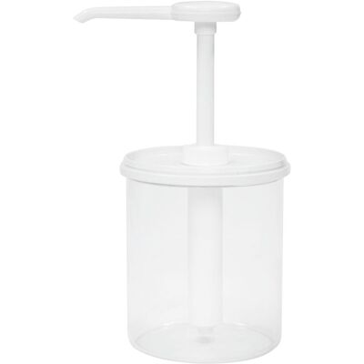 Schneider Dosierspender rund; 1000 ml, 12x12x17x13 cm (LxBxØxH); weiß/transparent Schneider Dosierspender rund; 1000 ml, 12x12x17x13 cm (LxBxØxH); weiß/transparent