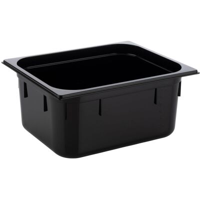 APS GN 1/3 Behälter, Polycarbonat; GN 1/3, 2400 ml, 32.5x17.5x6.5 cm (LxBxT); schwarz APS GN 1/3 Behälter, Polycarbonat; GN 1/3, 2400 ml, 32.5x17.5x6.5 cm (LxBxT); schwarz