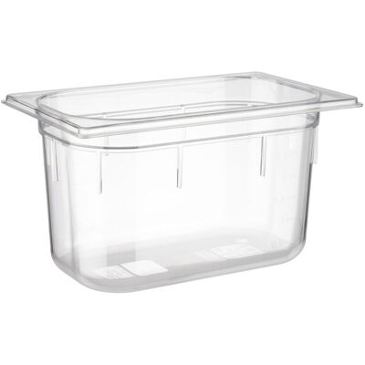 APS GN 1/4 Behälter, Polycarbonat; GN 1/4, 3700 ml, 26.4x16.2x15 cm (LxBxT); transparent APS GN 1/4 Behälter, Polycarbonat; GN 1/4, 3700 ml, 26.4x16.2x15 cm (LxBxT); transparent